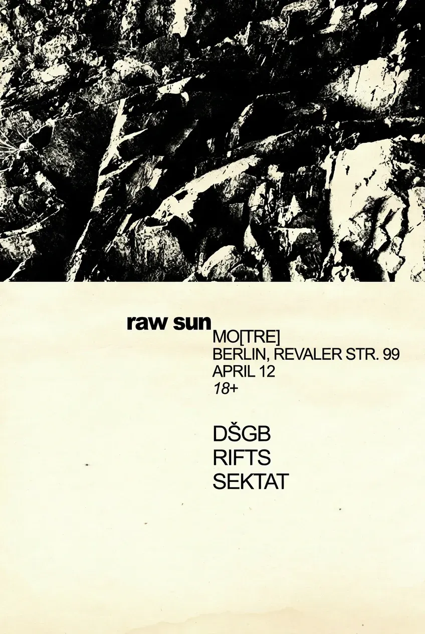 DŠGB · RIFTS · SEKTAT — poster